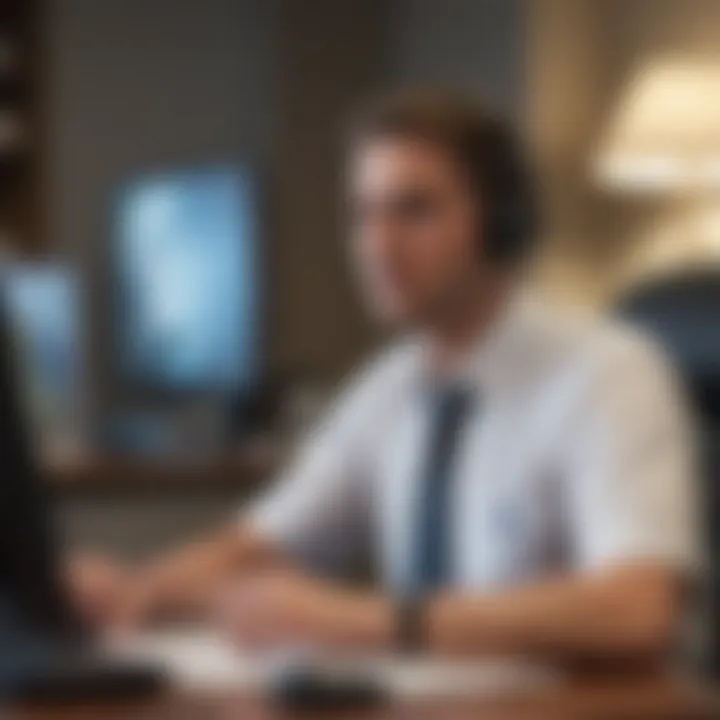 Customer service representative assisting with Allstate policy inquiries