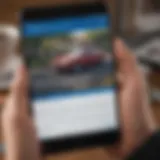 User accessing their Allstate insurance policy online