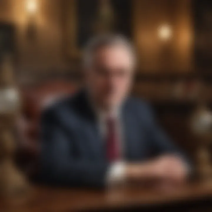 A professional appraiser examining an antique
