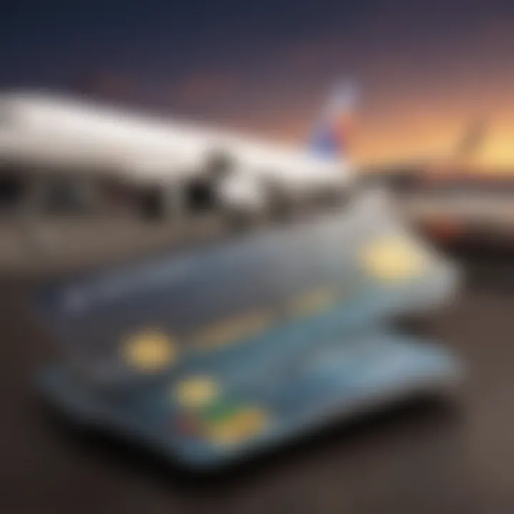 A close-up of airline rewards programs