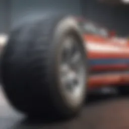 Detailed view of the Capital One Tire credit card showcasing its design and features.