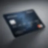 A close-up view of a Chase Sapphire credit card highlighting its sleek design.