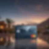 Stylish AAdvantage Credit Card World Elite on a travel-themed background