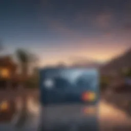 Stylish AAdvantage Credit Card World Elite on a travel-themed background