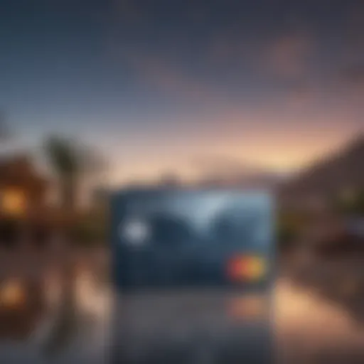 Stylish AAdvantage Credit Card World Elite on a travel-themed background