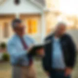 A professional appraiser examining a home