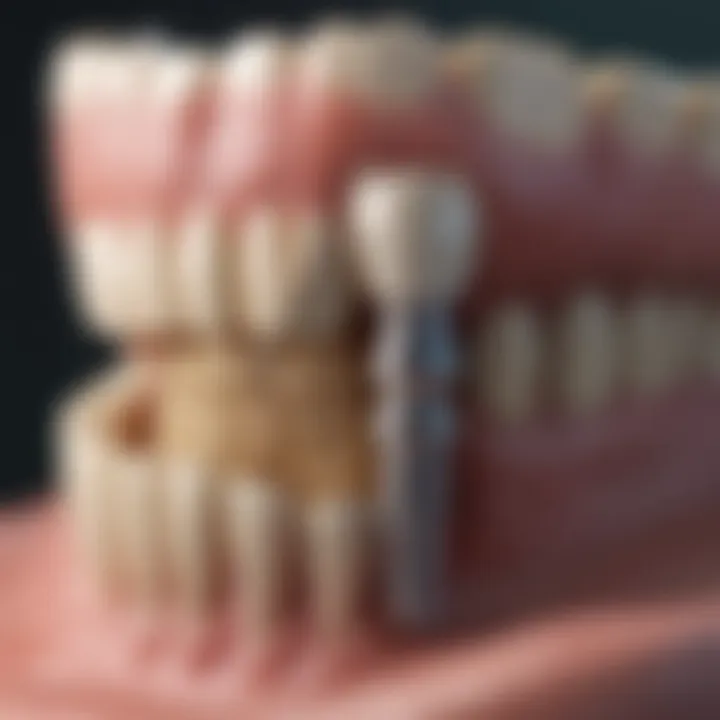 A financial chart illustrating costs associated with dental implants.