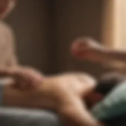 Patient receiving acupuncture treatment in a clinical setting
