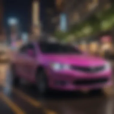 A luxurious ride experience in a Lyft vehicle