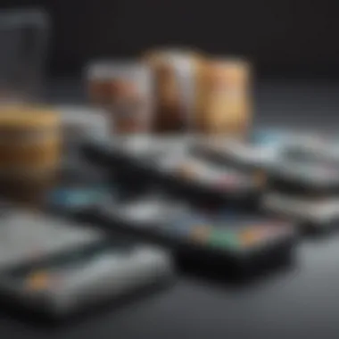 A conceptual image depicting the evolution of online payment systems