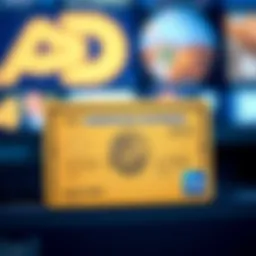 American Express Gold Card showcasing travel rewards