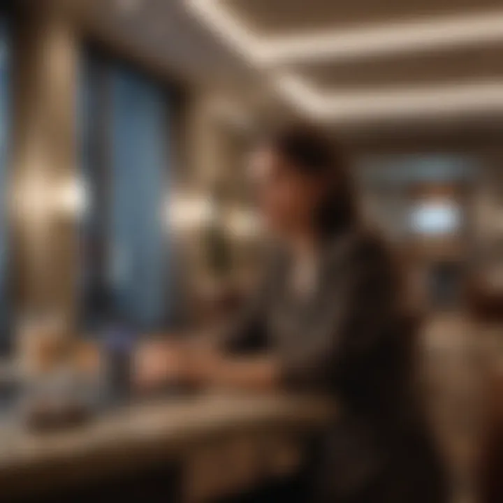 Exclusive Hotel Amenities Experience Guest enjoying exclusive amenities at a hotel