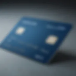 Stylish AMEX Blue Card showcasing its sleek design and branding