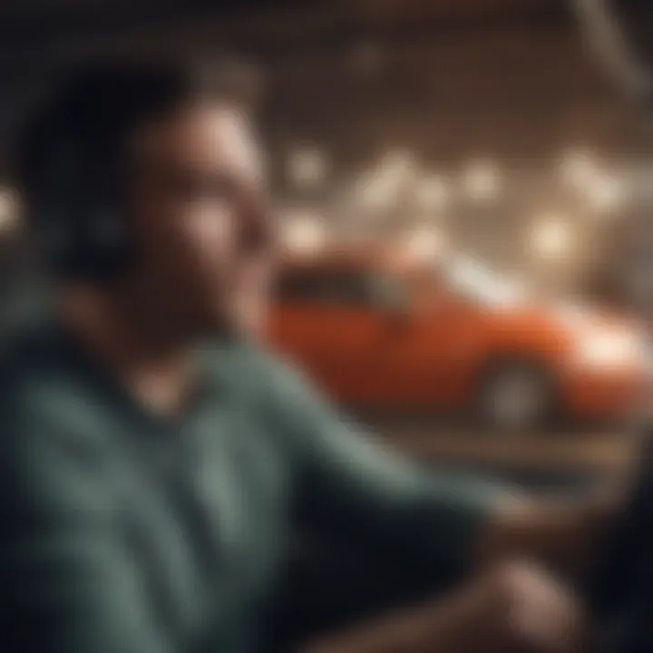 Real-Time Support Engagement Client engaging in a live chat for support