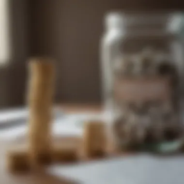Visual representation of financial planning considerations with term life insurance