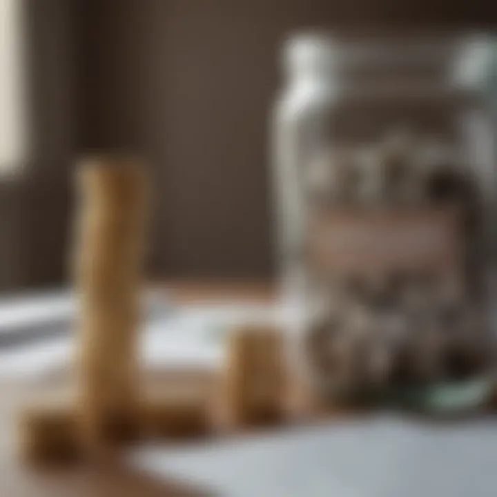 Visual representation of financial planning considerations with term life insurance