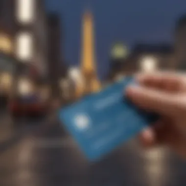 A visual representation of the travel insurance benefits included with the card