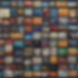 A collage of various credit cards showcasing their unique designs and features