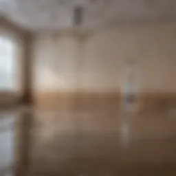 Visual representation of foundation water damage