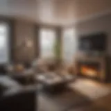 A cozy living room representing a secure home environment