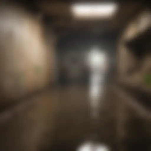 Illustration of a flooded basement due to sewer backup