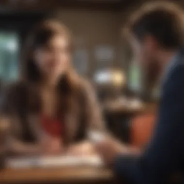 A person talking to a customer service representative