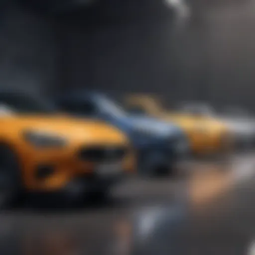 Affordable car models lineup showcasing reliability and style