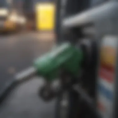 Credit card on fuel pump