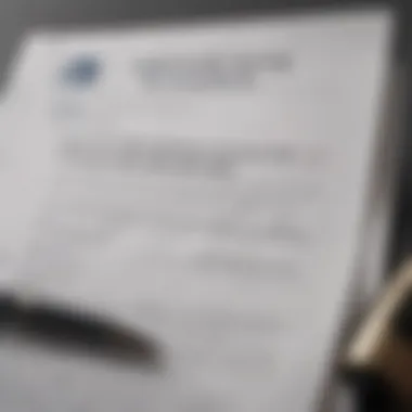 Understanding Your Insurance Policy A close-up view of a car insurance policy document on a desk