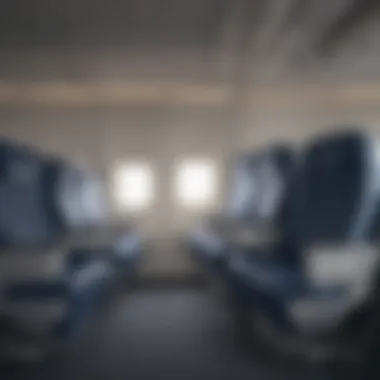 Illustration of JetBlue Airlines cabin with comfortable seating