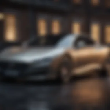 Exquisite Craftsmanship in Luxury Vehicles A luxurious car showcasing exquisite craftsmanship and design.