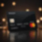 Elegant design of a Mastercard Black Card with luxurious accents.