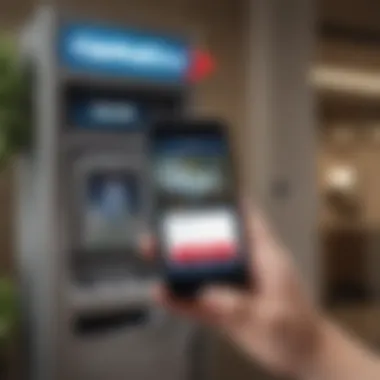 User-friendly Capital One mobile app interface displaying nearby branches and ATMs