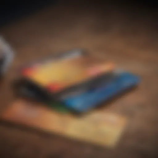 Visual representation of credit card debt impact on personal finances