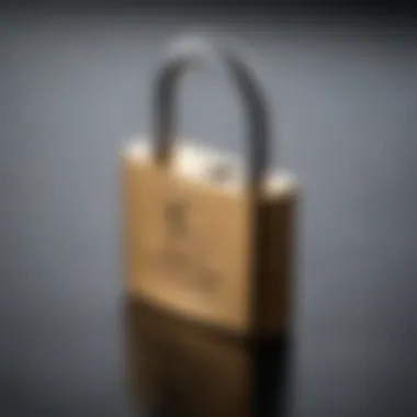 A secure padlock overlaid on a credit card, highlighting financial security for international use.