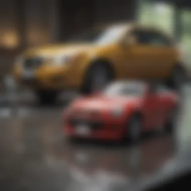 Visual representation of premiums and coverage features