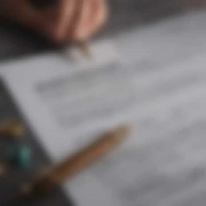 A checklist of criteria for selecting a cosigner with a pen beside it.