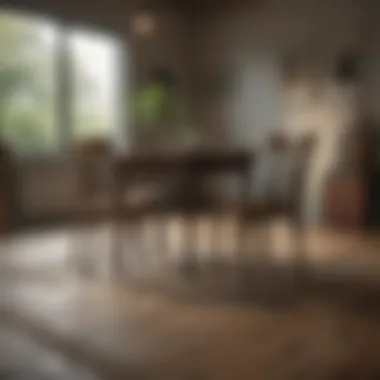 An empty chair at a table set for two, signifying absence and longing