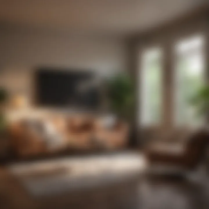 The Comfort of Home Ownership A cozy living room showcasing the comfort of home ownership.