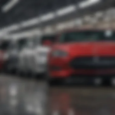 A local dealership showcasing budget-friendly vehicles