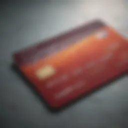 A visual representation of a credit card application form