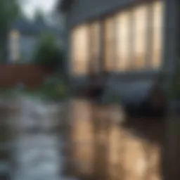 Water damage in a home due to neighboring issues