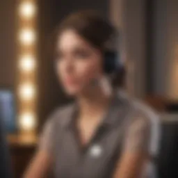 Oscar Insurance customer support representative engaged in a call