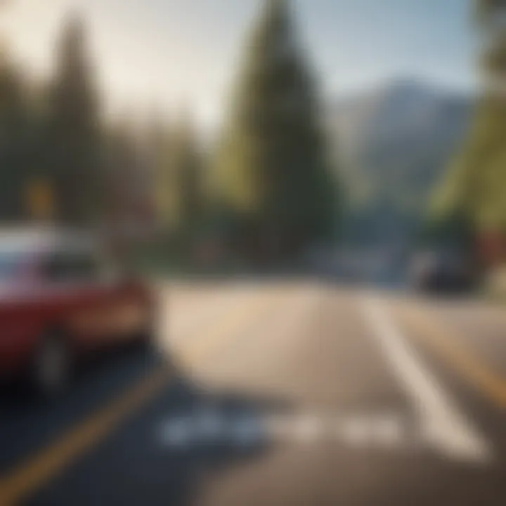 Optimizing Coverage for Savings A road with different coverage symbols representing various protection options