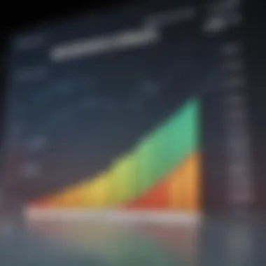 Financial Chart Indicating Credit Score Growth Illustration of a financial chart showing upward trends in credit scores