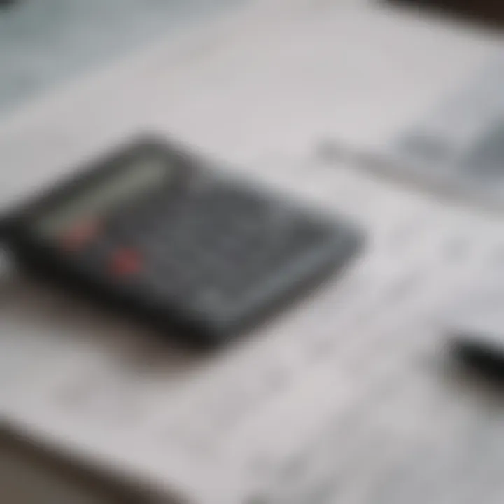 An illustration of financial documents and a calculator, representing the financial complexities of vacation home ownership.