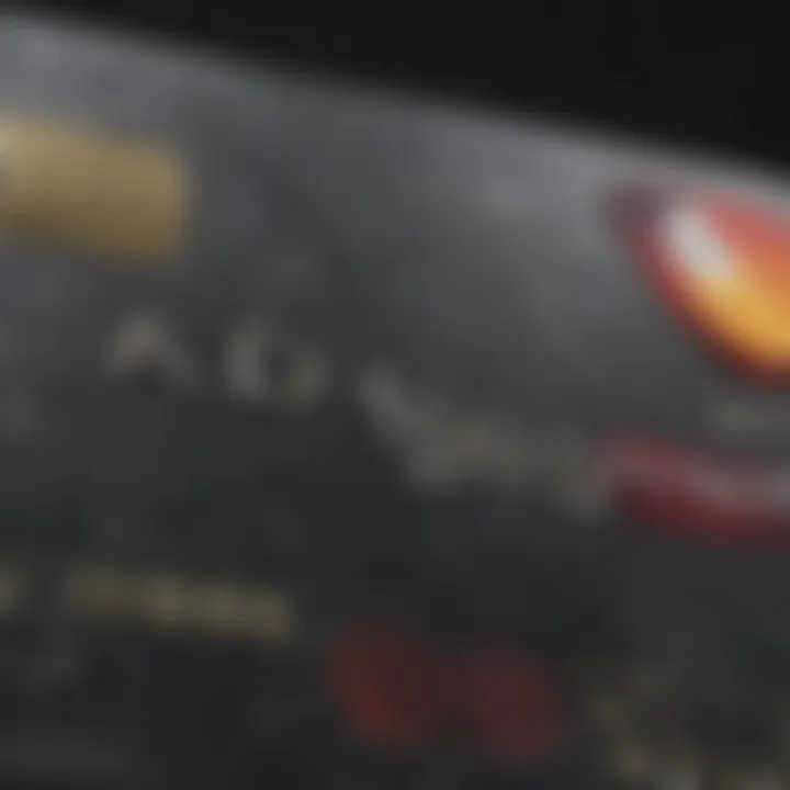 Close-up of a Delta credit card with rewards highlighted