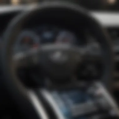 Lexus Dashboard with Advanced Features Close-up of a Lexus dashboard showcasing advanced technology