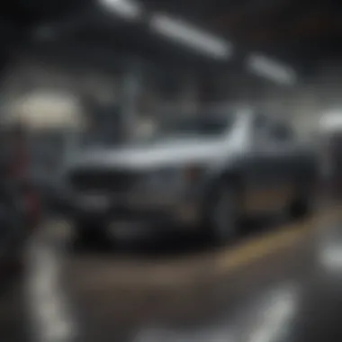 Luxury Car Repair Facility Image of a repair shop with luxury car parts