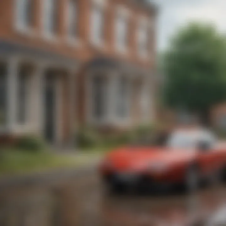 A conceptual image representing different types of landlord insurance coverage, such as property damage and liability protection.
